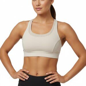 Lululemon Layers White and Mesh Sports Bra - Size 8